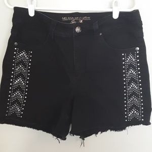 Melissa McCarthy Seven7 black jean short size 14W
